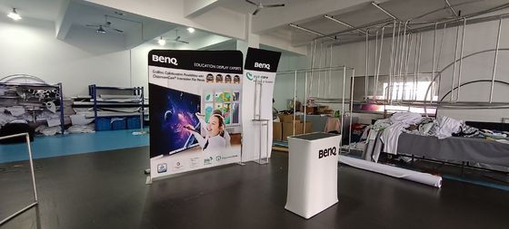 10ft Straight Curve Backdrop Banner Advertising Trade Show Booth Pull Up Banners