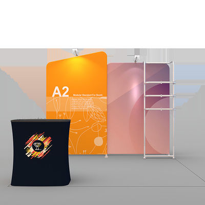 30ft Curved Trade Show Exhibition Display  Aluminum Trade Show Booth For CES