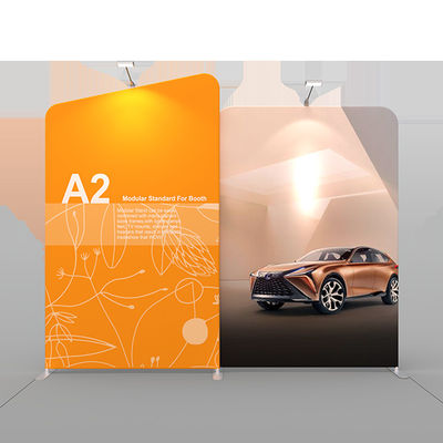 10ft Straight Curve Backdrop Banner Advertising Trade Show Booth Pull Up Banners