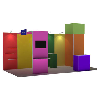 3x3 3x4 3x5 Portable Trade Show Booth Walls Modular SEG Fabric System