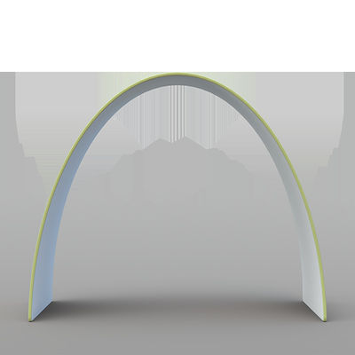 3D Triangular Archway Fabric Trade Show Booth Show Displays For Exhibition