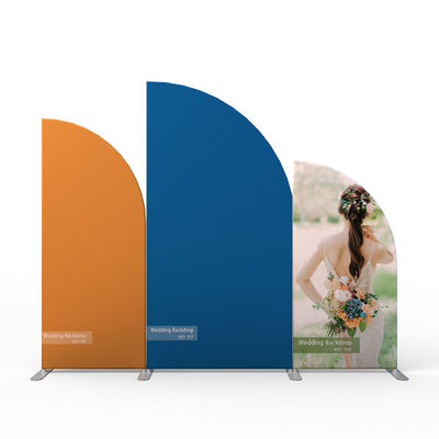 Elegant Acrylic Personalized Wedding Backdrops Printing Circle Arch Backdrop