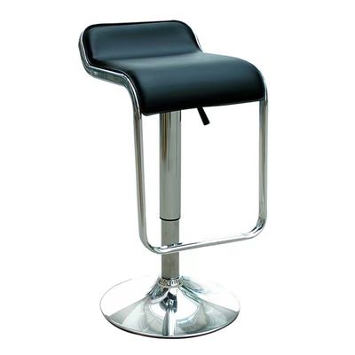 Lounge Hotel Trade Show Booth Furniture Gas Lift Bar Chair PU Pocated For Coffee Shop