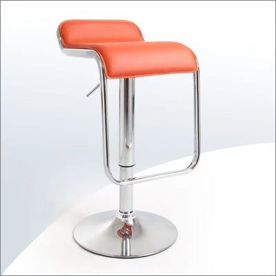 Lounge Hotel Trade Show Booth Furniture Gas Lift Bar Chair PU Pocated For Coffee Shop