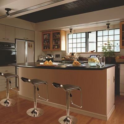 Lounge Hotel Trade Show Booth Furniture Gas Lift Bar Chair PU Pocated For Coffee Shop