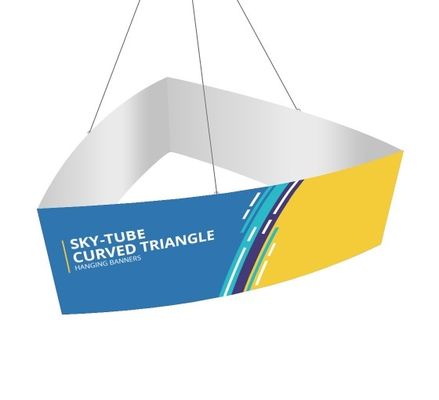10ft 12ft Exhibition Trade Show Hanging Banner Triangle Hanging Sign Suspended