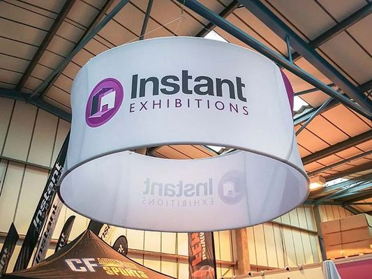 30in 42in Pop Up Exhibition Display Aluminum Booth Tension Fabric Hanging Signs