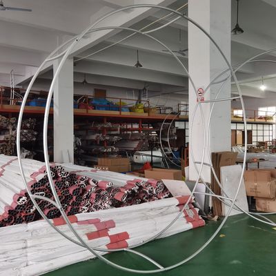 5ft 60in Round Fabric Hanging Banners From Ceiling Tension Fabric Displays