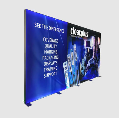 3MX2.4M Portable  Fabric Light Box Frame Trade Show Fabric Wall For Event 110g