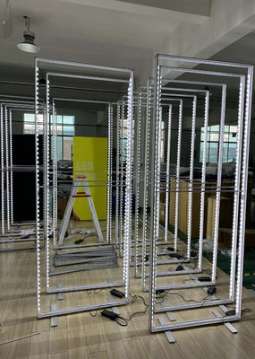 3MX2.4M Portable  Fabric Light Box Frame Trade Show Fabric Wall For Event 110g