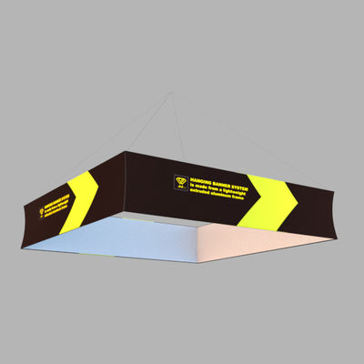 Square Circle Trade Show Hanging Banner Odm Aluminum Pipe Exhibition Sign