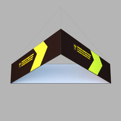 60IN X 48IN Square Triangle Custom Drop Ceiling Signs Hanging Advertising Signs