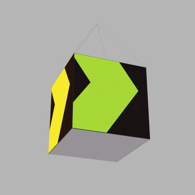 60in X 48in Pop Up Exhibition Display Triangle Hanging Sign Exhibition Booth