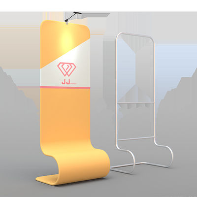 Reusable Trade Show Banner Stand Single Double Sided Fabric Printing  EZ Tube