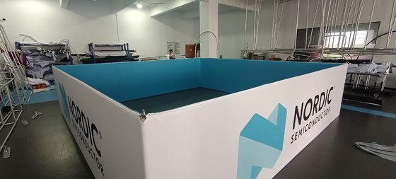 20ft Tension Fabric 60IN Exhibition Pull Up Banners PSD Pop Up Exhibition Banners