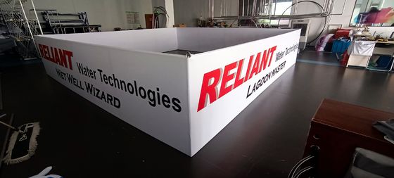 6ft 8ft Printed Bottom Pop Up Exhibition Stand Design Hanging Banners For Exhibitions