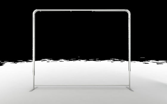 Easy Setup Trade Show Banner Stand Tension Fabric Banner Stand Steel Plate Base